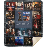 Supernatural 15 Years Blanket, Supernatural Fleece, Sherpa Blanket MSHM Premium Sherpa Blanket 50x60