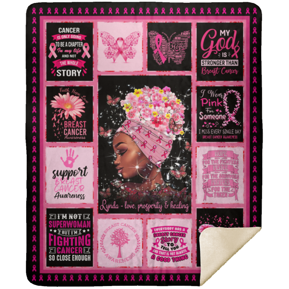 Lynda - love, prosperity & healing - MSHM Premium Mink Sherpa Blanket 50x60