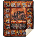 Chicago Fire American Blanket, Chicago Fire TV series Fleece Sherpa Blanket MSHM Premium Sherpa Blanket 50x60