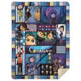 Coraline Blanket, Coraline Cartoon Movie Fleece, Sherpa Blanket Soft and Cozy MSHL Premium Sherpa Blanket 60x80