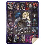 Death Note Blanket, Death Note Manga Anime Fleece, Sherpa Blanket Soft and Cozy MSHL Premium Sherpa Blanket 60x80