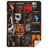 Michael Myers Blankets, Halloween Movies Fleece Sherpa, Horror Killers Gifts MSHL Premium Sherpa Blanket 60x80