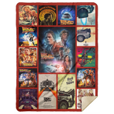Back To The Future Blanket, Back To The Future Movie Fleece, Sherpa Blanket MSHL Premium Sherpa Blanket 60x80