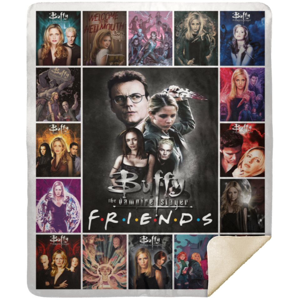 Buffy the Vampire Slayer Blanket, Buffy - friends Fleece, Sherpa Blanket MSHM Premium Sherpa Blanket 50x60
