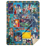 Futurama Blanket, Futurama Cartoon TV Series Fleece, Sherpa Blanket MSHL Premium Mink Sherpa Blanket 60x80
