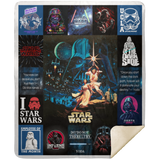 Star Wars Blanket, Star Wars Movies Fleece, Sherpa Blanket Soft and Cozy MSHM Premium Sherpa Blanket 50x60