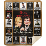 Dark Shadows Blanket, 55th Anniversary Fleece, Sherpa Blanket MSHM Premium Mink Sherpa Blanket 50x60