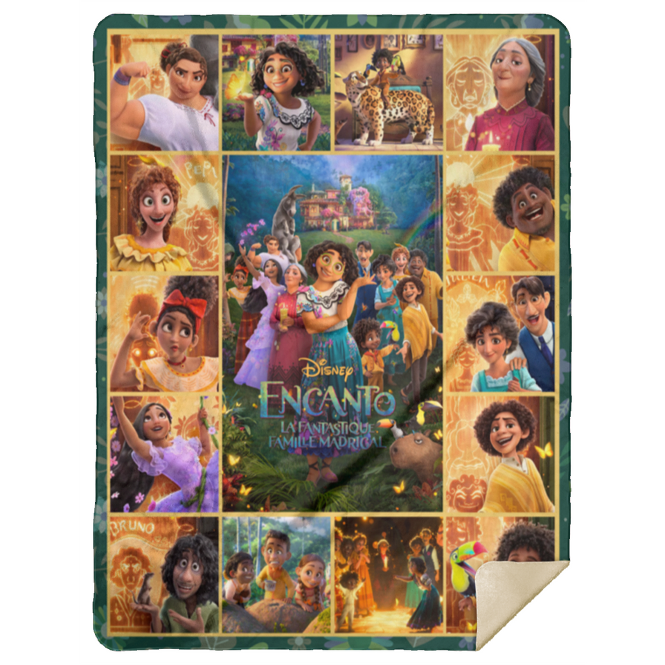 Encanto Blanket, Encanto Cartoon Movies Fleece, Sherpa Blanket Soft and Cozy MSHL Premium Sherpa Blanket 60x80