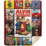 Alvin And The Chipmunks Blanket, Alvin And The Chipmunks Fleece, Sherpa Blanket MSHM Premium Sherpa Blanket 50x60