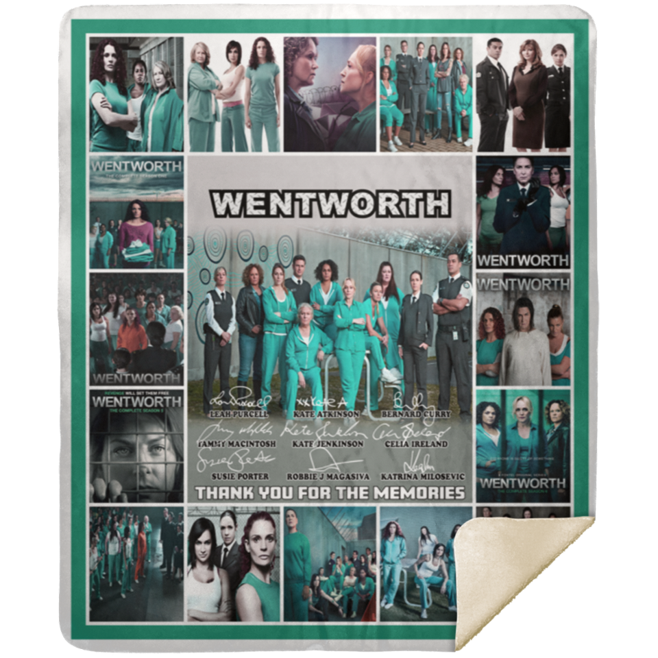 Wentworth TV Series Blankets, Wentworth Fleece, Sherpa Blanket Soft and Cozy MSHM Premium Sherpa Blanket 50x60