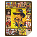 John Wayne Blanket, John Wayne all series Fleece, Sherpa Blanket MSHL Premium Sherpa Blanket 60x80