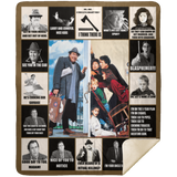 Uncle Buck Blanket John Candy Fleece, Sherpa Blankets Super Soft Comfy Warm MSHM Premium Sherpa Blanket 50x60
