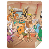 The Flintstones Blanket, The Flintstones Cartoon Movies Fleece, Sherpa Blanket MSHL Premium Sherpa Blanket 60x80