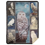 Owl Blanket, Owl Lover Fleece, Sherpa Blanket Soft and Cozy Luxury MSHL Premium Sherpa Blanket 60x80