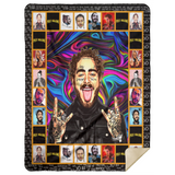 Post Malone Collection Blanket, Post Malone Fleece, Sherpa Blanket - MSHL Premium Mink Sherpa Blanket 60x80