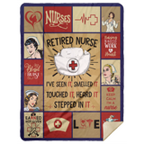 Nurse Blanket, Retired Nurse Blanket Fleece, Sherpa Blanket Gift Ideas MSHL Premium Sherpa Blanket 60x80