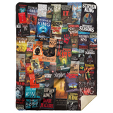 Stephen King Blanket, The Full Collection of Stephen King Books Fleece Blanket MSHL Premium Sherpa Blanket 60x80