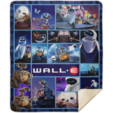 Wall E Blanket, Wall E Fleece, Sherpa Blanket Soft and Cozy Luxury MSHM Premium Sherpa Blanket 50x60