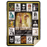 The Big Lebowski Blanket, The Big Lebowski Fleece, Sherpa Blanket MSHL Premium Mink Sherpa Blanket 60x80