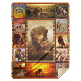 Lion 3D Blanket, I Love Lion Quilt, Fleece, Sherpa Blanket Gift Idea - MSHL Premium Mink Sherpa Blanket 60x80