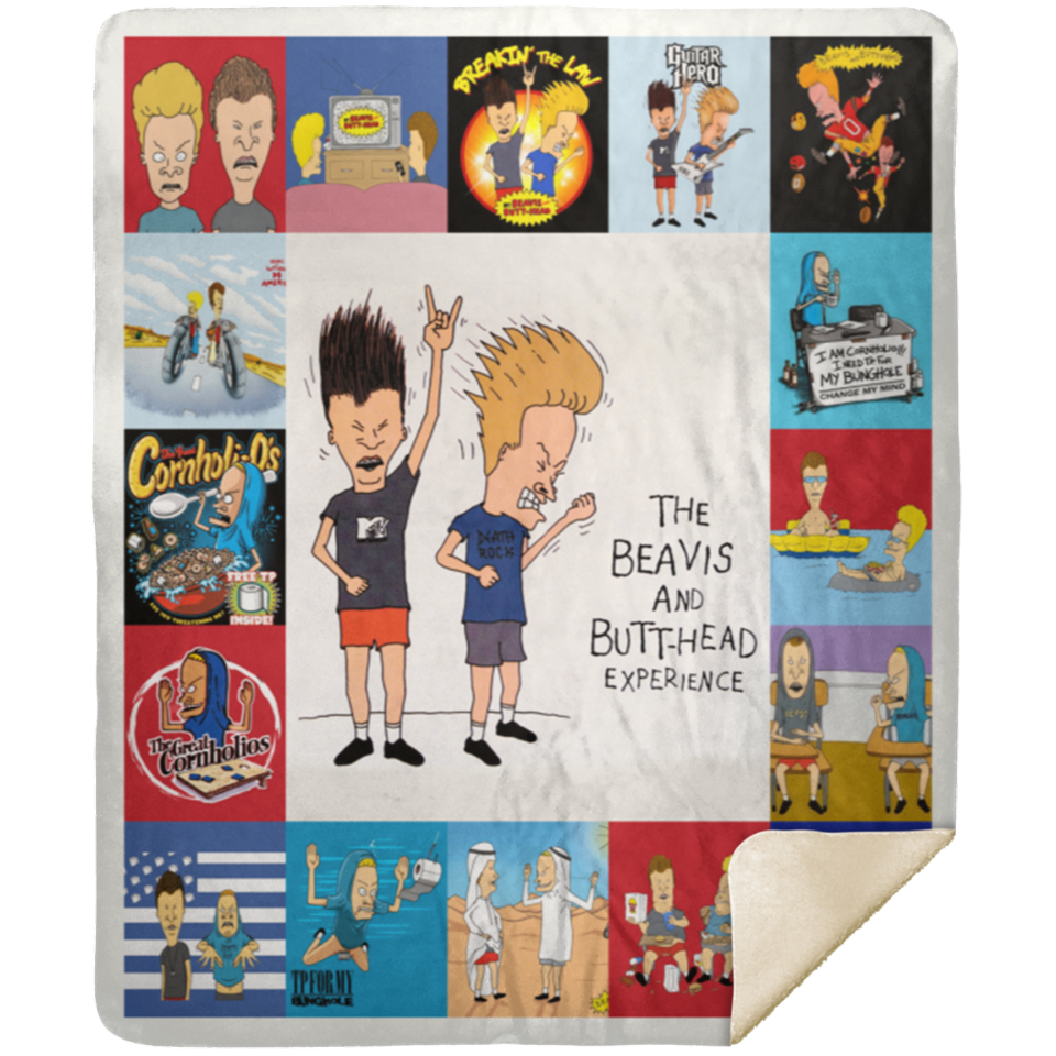 Beavis and Butt-Head Blanket, TV Series Fleece, Sherpa Blanket MSHM Premium Sherpa Blanket 50x60