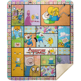 Adventure Time Blanket, Adventure Time TV Series Fleece, Sherpa Blanket MSHM Premium Mink Sherpa Blanket 50x60