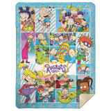 Rugrats Blanket, Rugrats Cartoon Fleece, Sherpa Blanket MSHL Premium Sherpa Blanket 60x80