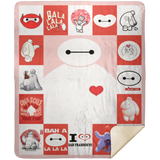 Baymax Blanket, Baymax Cartoon Movies Fleece, Sherpa Blanket MSHM Premium Sherpa Blanket 50x60