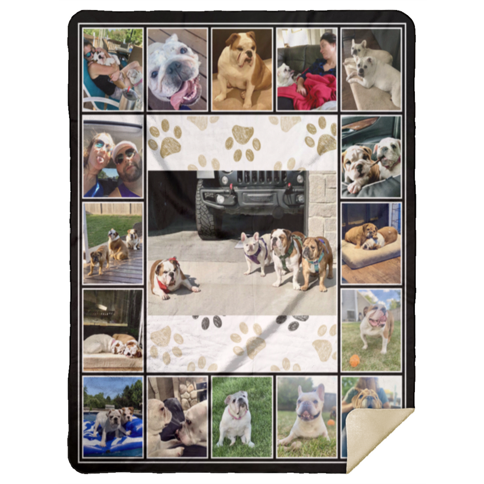 custom dog 60x80 - rega_57 - MSHL Premium Sherpa Blanket 60x80
