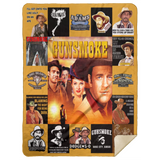 Gunsmoke Blanket, Gunsmoke TV Series Fleece, Sherpa Blanket Soft and Cozy Cowboy MSHL Premium Sherpa Blanket 60x80