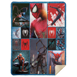 Amazing Spiderman Blanket, Spiderman Fleece, Sherpa Blanket MSHL Premium Mink Sherpa Blanket 60x80