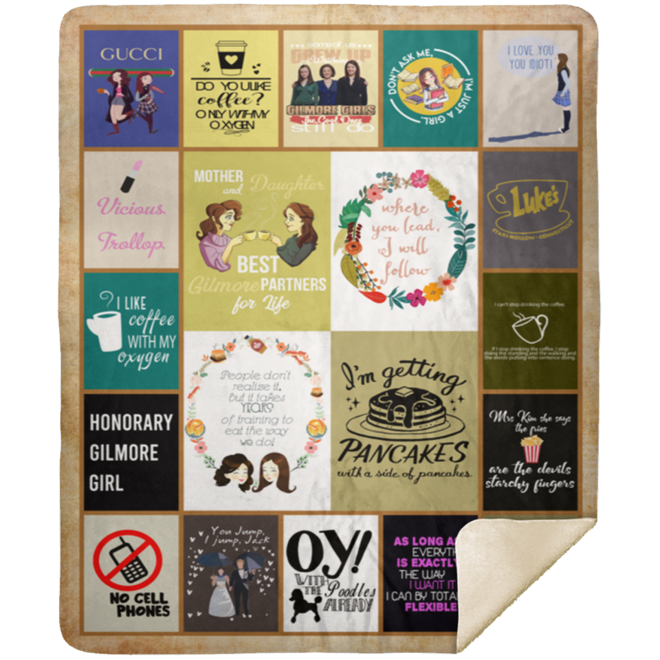 Gilmore Girls Blanket, Gilmore Girls TV Series Fleece, Blanket Ver2 MSHM Premium Sherpa Blanket 50x60