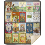 Laura Ingalls Wilder Books Blanket, Laura Ingalls Wilder Fleece, Sherpa Blanket - MSHM Premium Mink Sherpa Blanket 50x60