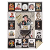 Murder she wrote Blanket, jessica fletcher Fleece, Sherpa Blanket MSHL Premium Sherpa Blanket 60x80