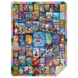 Disneyland Movies Blanket, Mickey And Friends Fleece Blanket Princess Movie MSHL Premium Sherpa Blanket 60x80