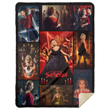Chilling Adventures of Sabrina Blankets, Halloween Horror Movie Fleece, Sherpa MSHL Premium Sherpa Blanket 60x80