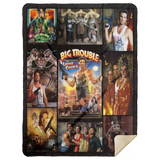 Big Trouble In Little China Blanket, Chinatown Quilt Fleece Sherpa, Kurt Russell MSHL Premium Sherpa Blanket 60x80