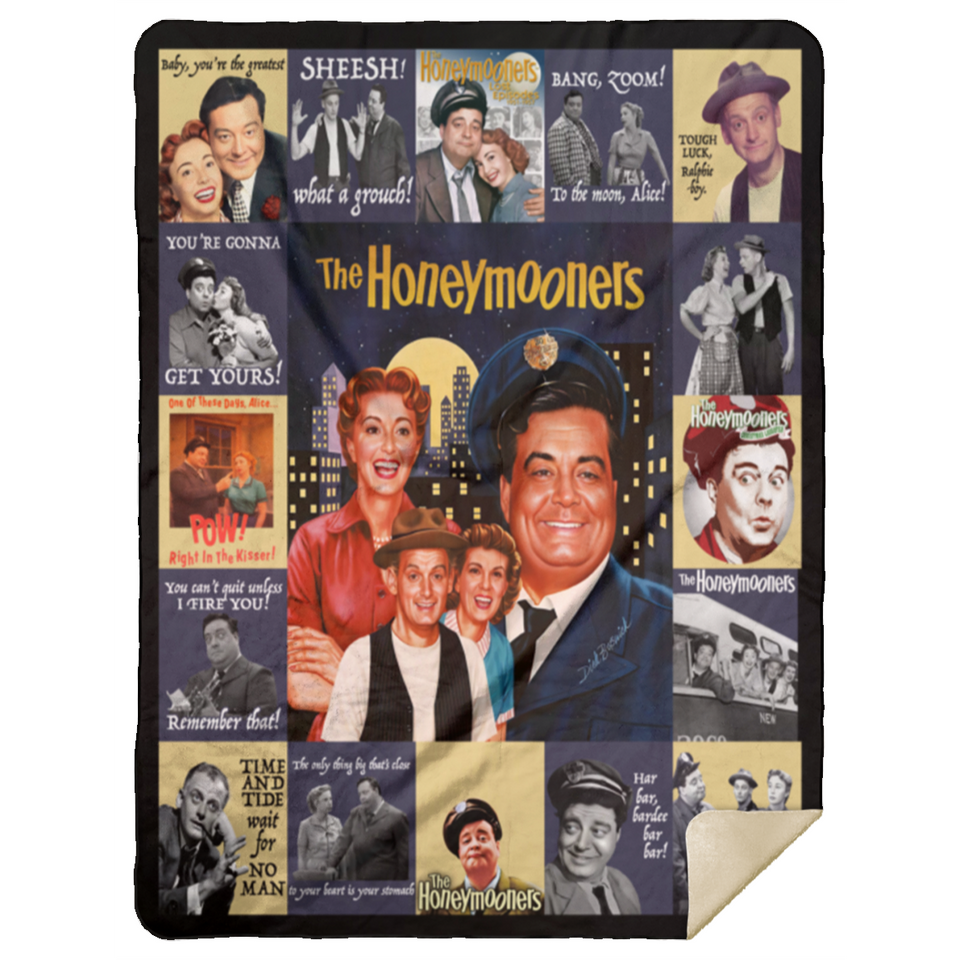 The Honeymooners Blanket, The Honeymooners TV Series Fleece, Blanket - MSHL Premium Sherpa Blanket 60x80