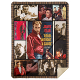 James Dean Rebel Without a Cause Fleece, Sherpa Blanket, James Dean Blanket MSHL Premium Mink Sherpa Blanket 60x80
