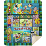 Ed, Edd n Eddy Blanket, Ed Edd n Eddy Cartoon TV Series Fleece, Sherpa Blanket MSHM Premium Sherpa Blanket 50x60