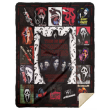 Scream Blankets, Ghostface Fleece Sherpa, My Horror Movie Watching Blankets MSHL Premium Sherpa Blanket 60x80