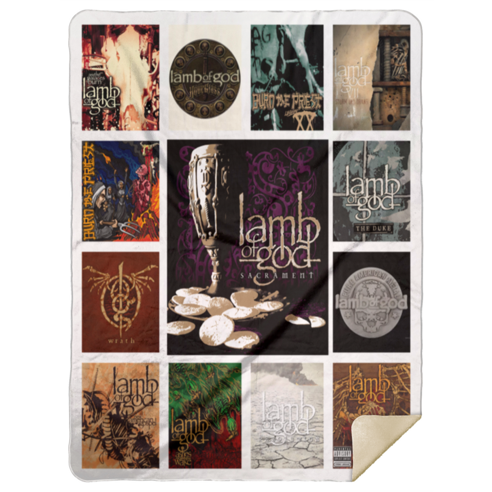 The Lamb Of God Blanket, Jesus Christ - The Lamb of God Fleece, Sherpa Blanket MSHL Premium Sherpa Blanket 60x80