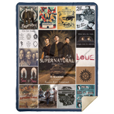 15 Years of Supernatural Blanket, Supernatural TV series Fleece, Sherpa Blanket - MSHL Premium Mink Sherpa Blanket 60x80