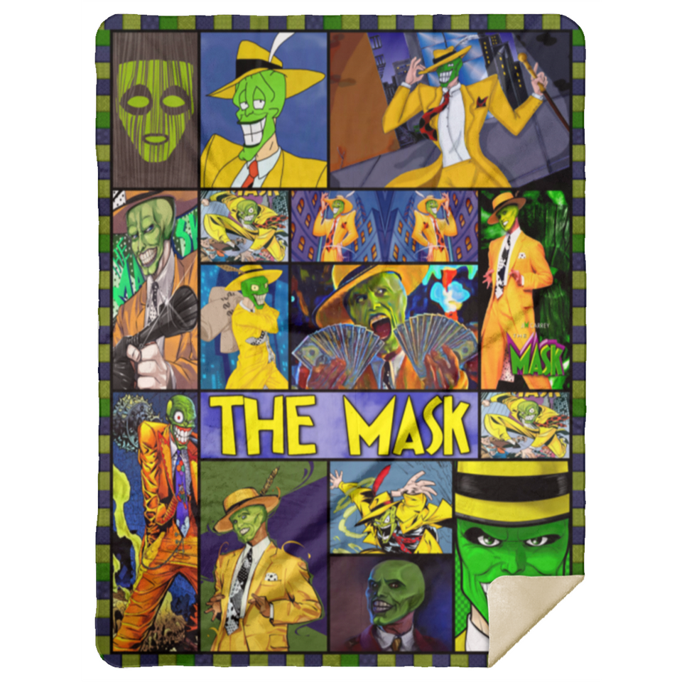 The Mask Blanket, The Mask Movie Fleece, Sherpa Blanket MSHL Premium Sherpa Blanket 60x80