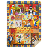 Woody Woodpecker Blanket, Woody Woodpecker Fleece, Sherpa Blanket MSHL Premium Sherpa Blanket 60x80