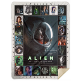 Alien Blanket, Alien Movies Fleece, Sherpa Blanket 45th anniversary Ellen Ripley MSHL Premium Sherpa Blanket 60x80