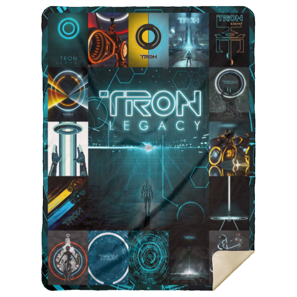 Tron Blankets, Tron Legacy 2010 Fleece, Sherpa Blanket Soft & Warm MSHL Premium Sherpa Blanket 60x80