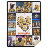 Minions Blanket Minions 3D Quilt Fleece Sherpa Throw Blanket Minions Banana MSHL Premium Sherpa Blanket 60x80