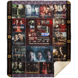 Supernatural Blanket, 15 Years Of Supernatural Fleece, Sherpa Blanket MSHM Premium Sherpa Blanket 50x60