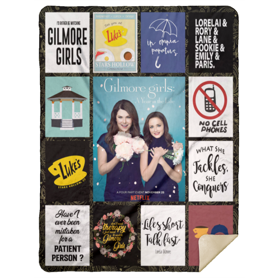 Gilmore Girls Blanket, Gilmore Girls TV Series Fleece, Blanket Ver5 MSHL Premium Sherpa Blanket 60x80